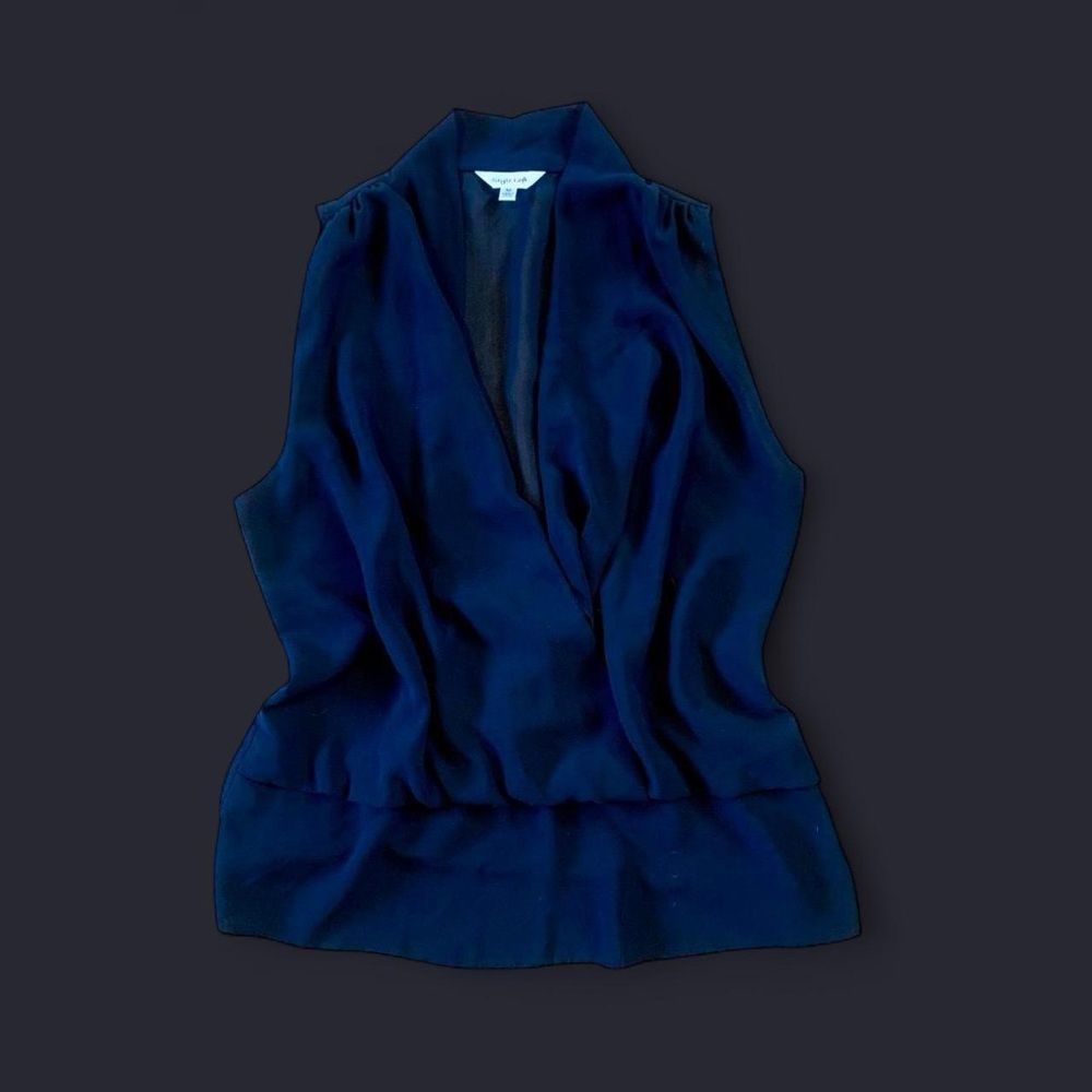 Sleeveless V-Neck Blouse